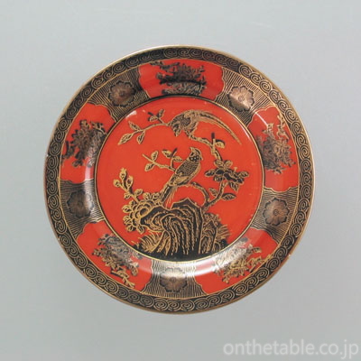 中国(景徳鎮) 紅金支花