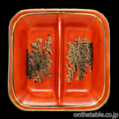 中国(景徳鎮) 紅金支花