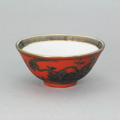 中国(景徳鎮) 紅金支花
