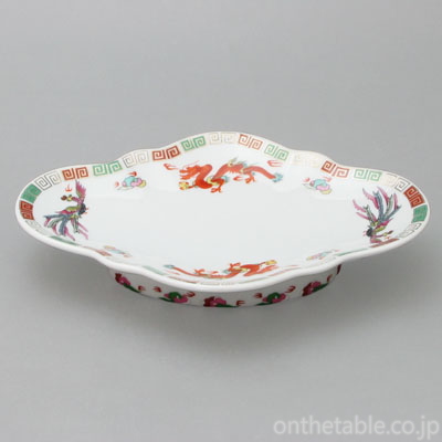中華(柴田陶器) 三色雷文