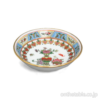 中国(景徳鎮) 金彩縁起図