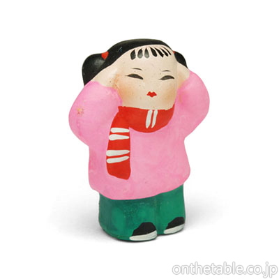 中国(元錫市恵山泥人形) 置物(爆竹遊び)